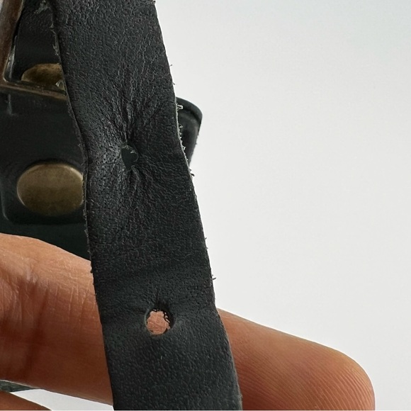 Tumi Hunter Green Leather Luggage ID Name Tag Vintage Accessories - Picture 13 of 16